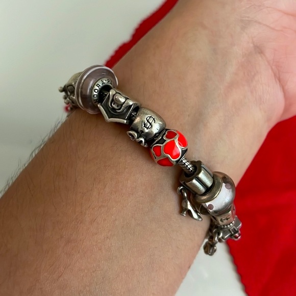 ORIGINAL FULL PANDORA bracelet w charms included - Picture 10 of 12